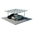 Solarni nadstrešek za 2. parkirni mesti- avtomobila – konstrukcija aluminij